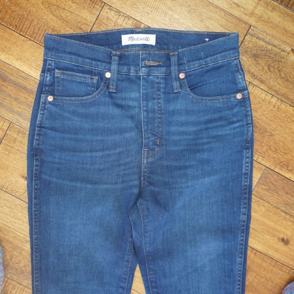 Madewell High-Rise Skinny Jeans - Dark Wash - Picture 5 of 7